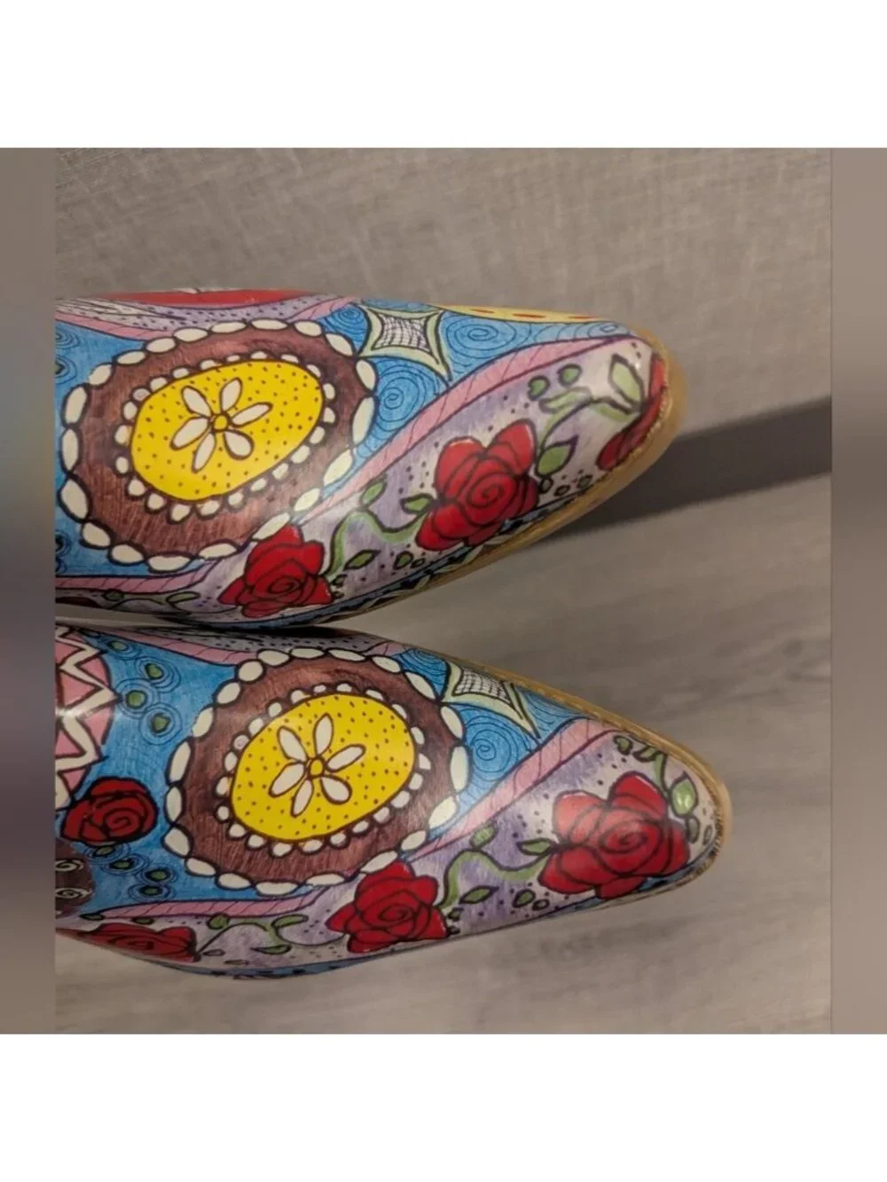 Rain Bops By Beehive Colourful mosaic funky Cowboy Boot Rain Boots USA 8